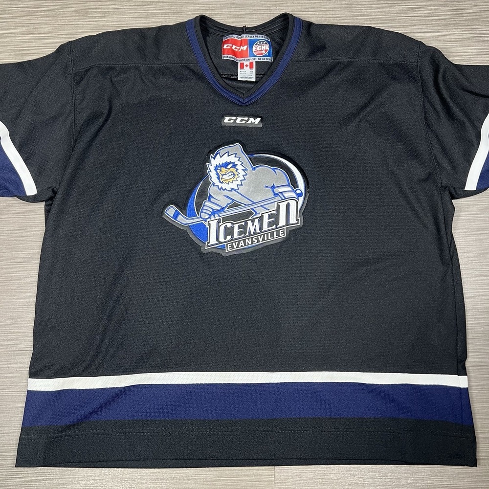 Evansville Icemen CCM‎ Hockey Jersey 2XL Minor League CHL ECHL AHL  Jacksonville